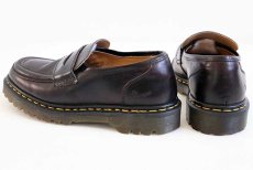 画像2: 英国製 DR.MARTENSドクターマーチン レザーローファー 茶 UK7 (2)