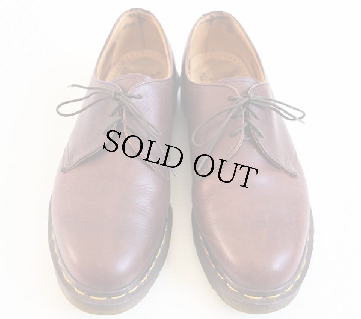 画像3: 英国製 DR.MARTENSドクターマーチン 3ホール レザーシューズ 茶 UK10 (3)