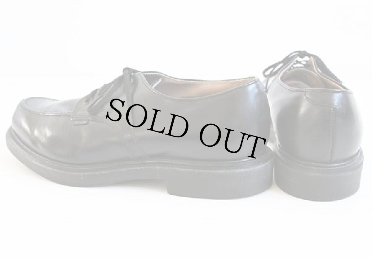 画像2: 80s USA製 REDWINGレッドウイング 106 Uチップ/モックトゥ ポストマン レザーシューズ 黒 8.5E (2)