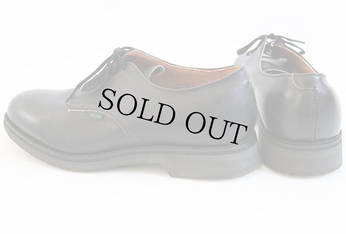 画像2: 80s USA製 WORK AMERICA ポストマン レザーシューズ 黒 9 EEE★革靴 (2)