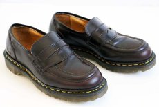 画像1: 英国製 DR.MARTENSドクターマーチン レザーローファー 茶 UK7 (1)