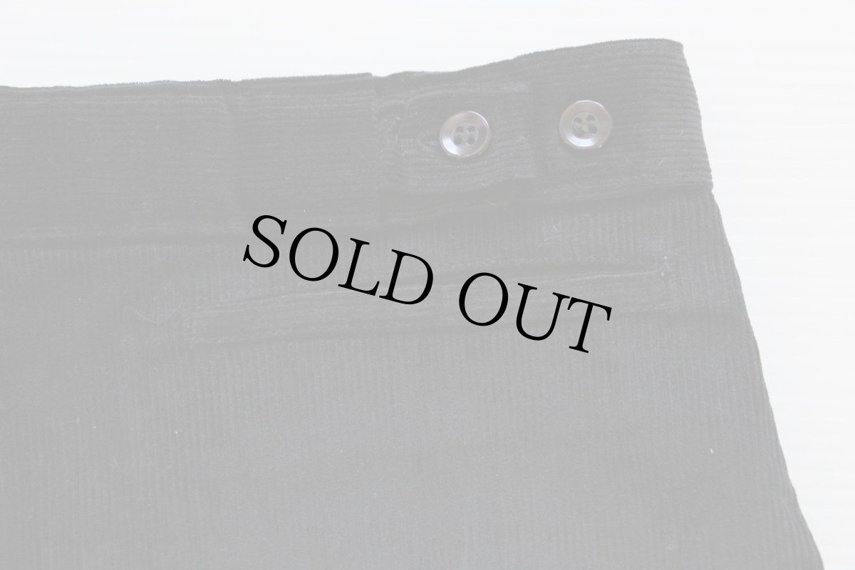 画像5: デッドストック★60s PENNEY'S スラックス コーデュロイパンツ 黒 w30 (5)