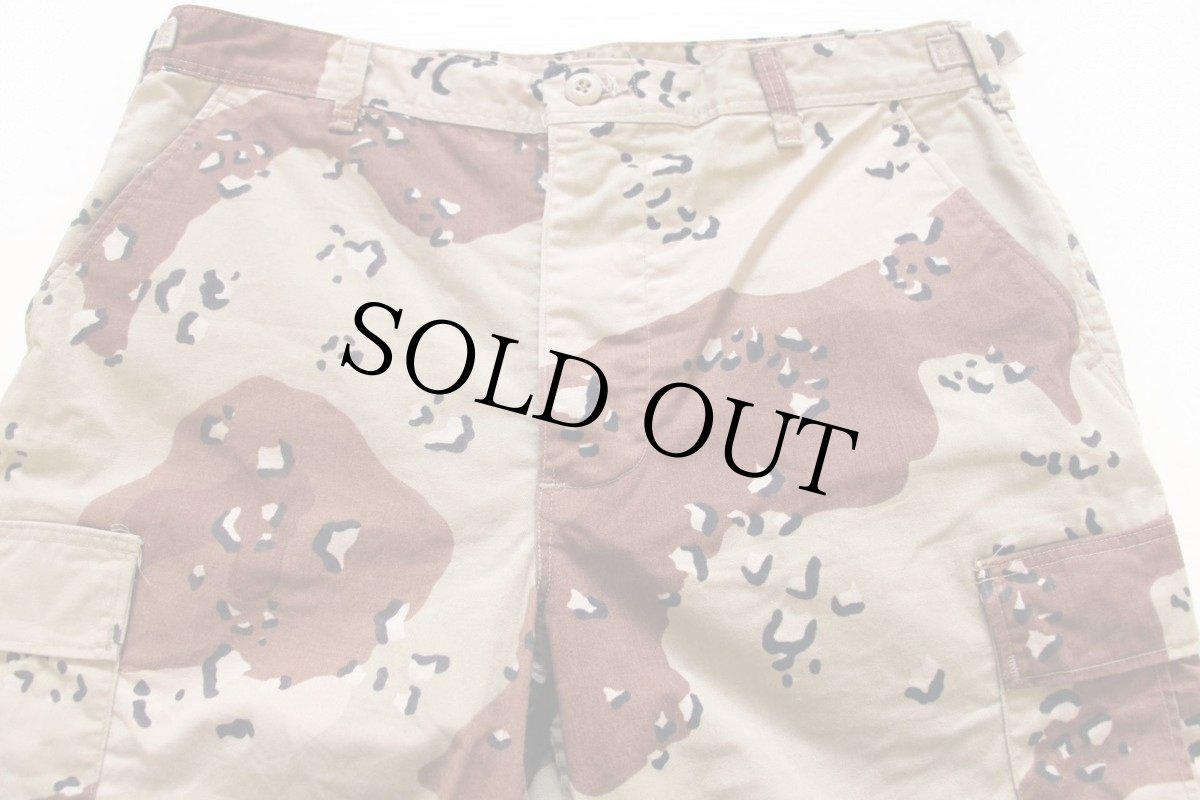 画像2: 90s 米軍 U.S.ARMY チョコチップ デザートカモ BDU カーゴパンツ M-R★Wranglerラングラー (2)