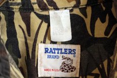 画像4: 90s USA製 RATTLERS 迷彩 コットン ハンティングシャツ L (4)