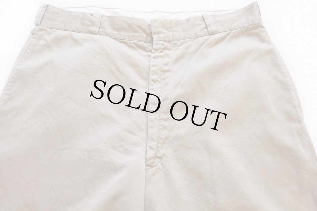 画像2: 60s 米軍 U.S.ARMY コットン チノパン w34 L33 (2)