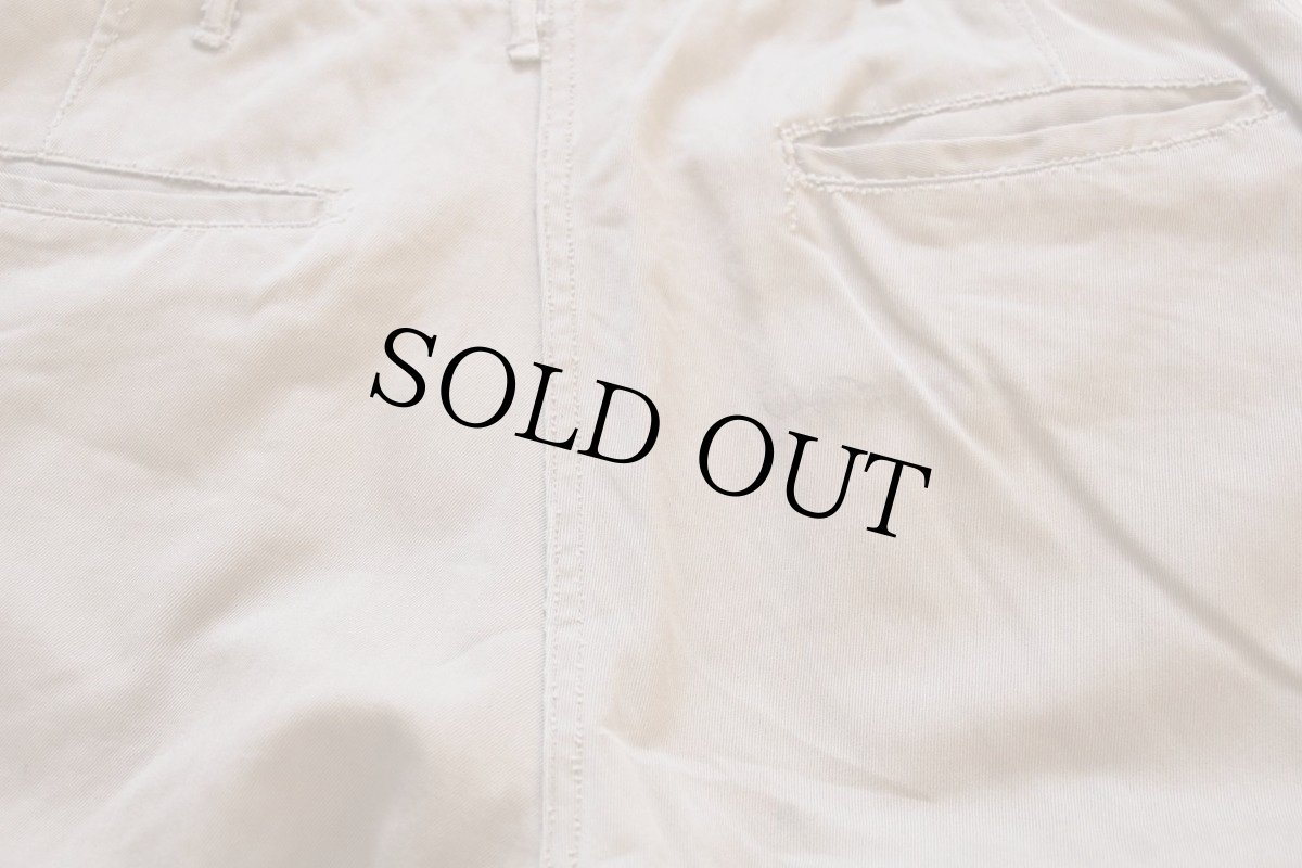 画像5: 40s 米軍 U.S.ARMY M-45 ダブルステッチ コットン チノパン カーキ w30 L31 (5)