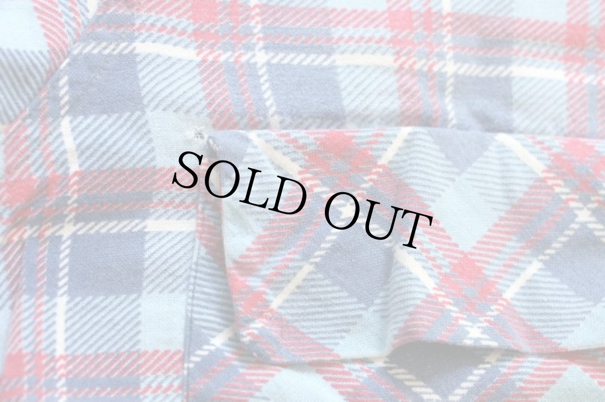 画像7: 50s PENNEY'S TOWNCRAFT チェック プリントネルシャツ S (7)