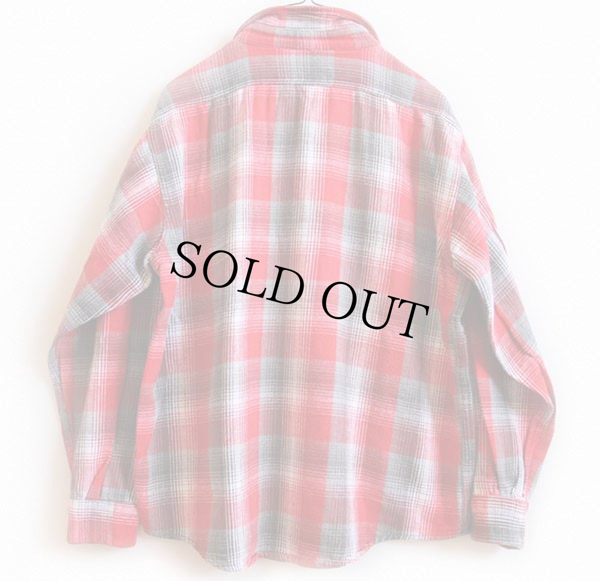 画像2: 60s WINTER King オンブレチェック コットン フランネルシャツ (2)