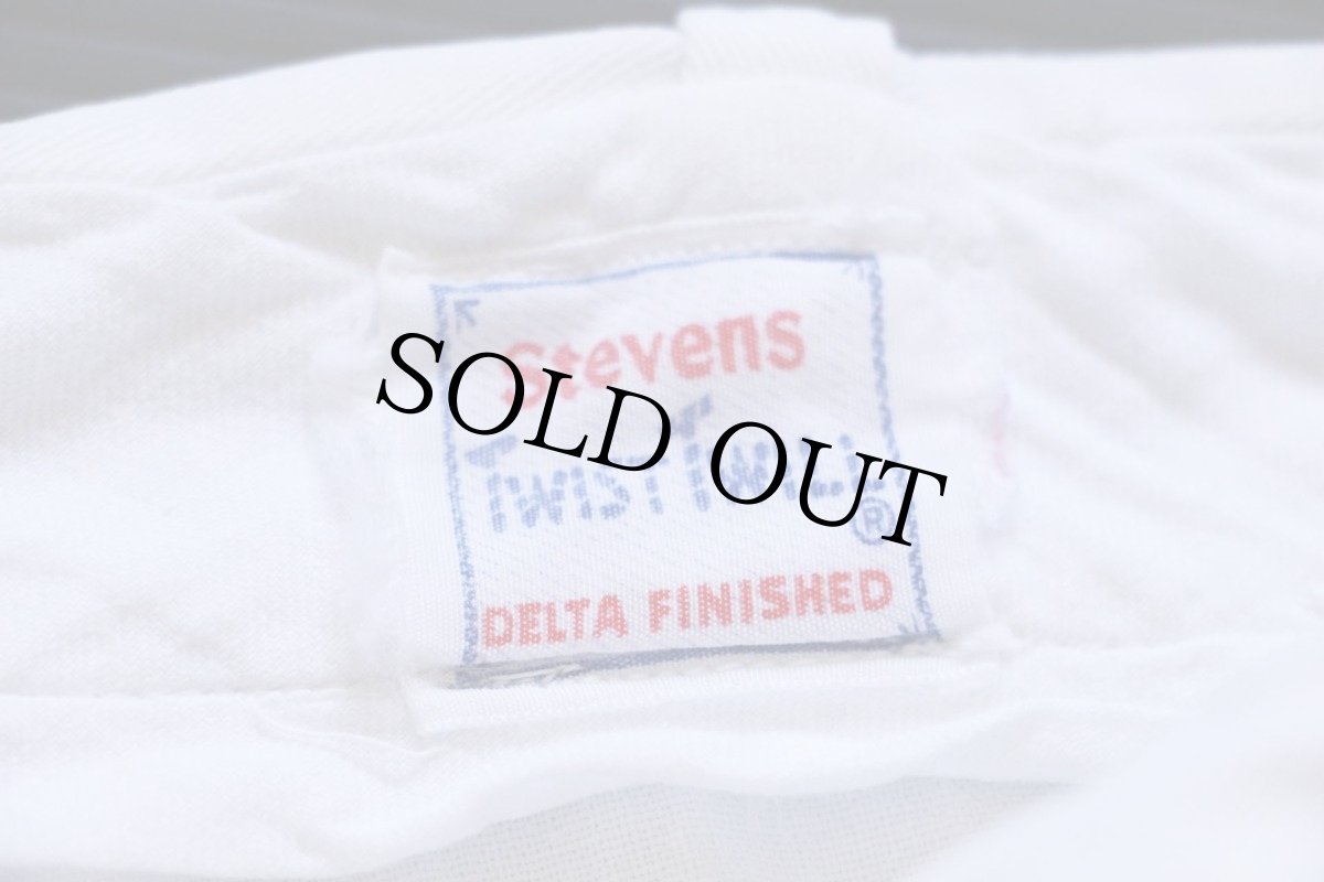 画像4: 50s Stevens TWIST TWILL コットンツイル ワークパンツ ホワイト w31 (4)