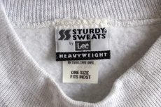 画像4: デッドストック★90s USA製 STURDY SWEATS by Leeリー 無地 モックネック スウェット ワンピース 杢ライトグレー (4)