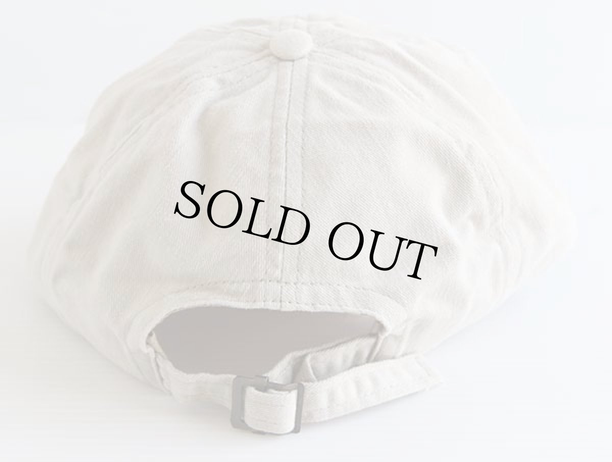 画像2: デッドストック★90s USA製 BADSTORM 刺繍 コットンキャップ グレーベージュ×チェック (2)