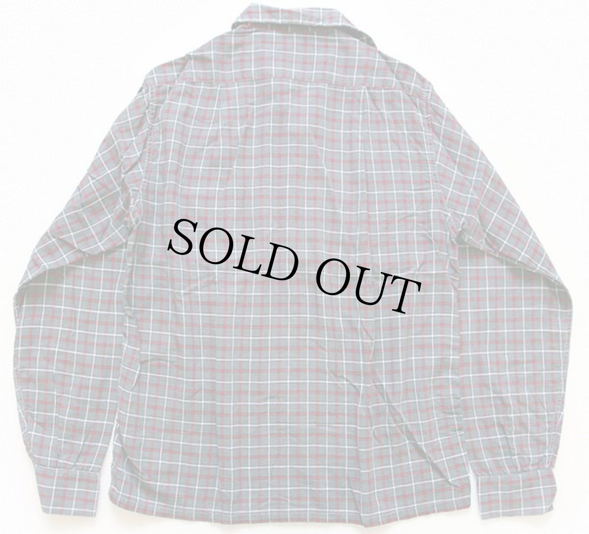 画像2: 50s Essley チェック コットンシャツ S (2)