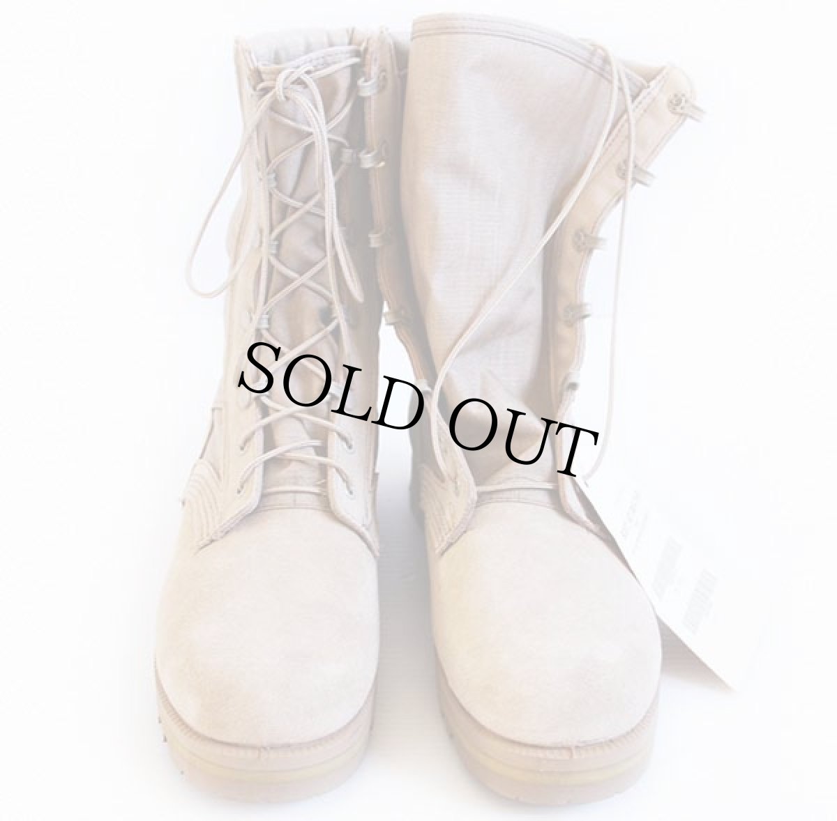 画像3: デッドストック★米軍 スエードレザー×ナイロン デザート コンバットブーツ サンドベージュ 10R (3)