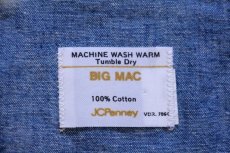 画像3: 70s JCPenney BIGMACビッグマック コットン シャンブレーシャツ (3)