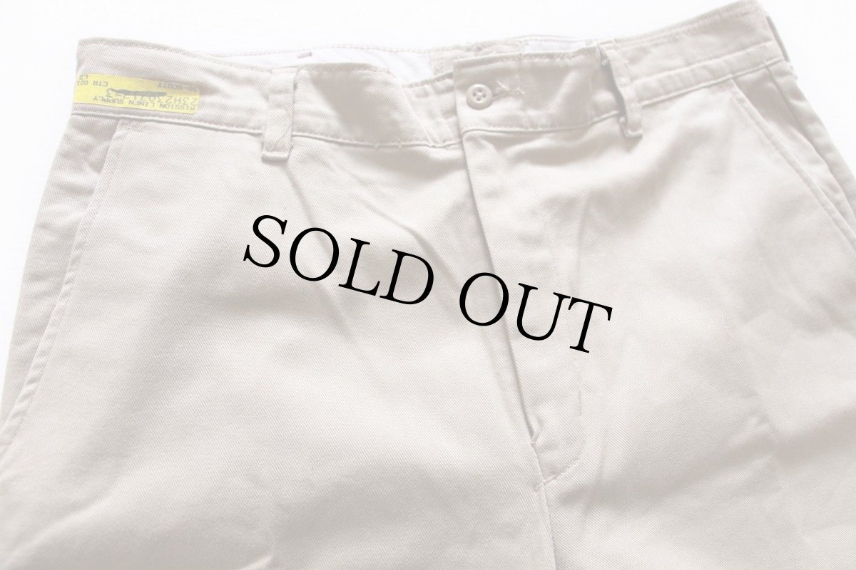 画像2: 80s USA製 RED KAPレッドキャップ コットン ワークパンツ カーキ w33 (2)