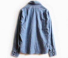 画像2: 70s USA製 Levi'sリーバイス コットン シャンブレーシャツ M (2)