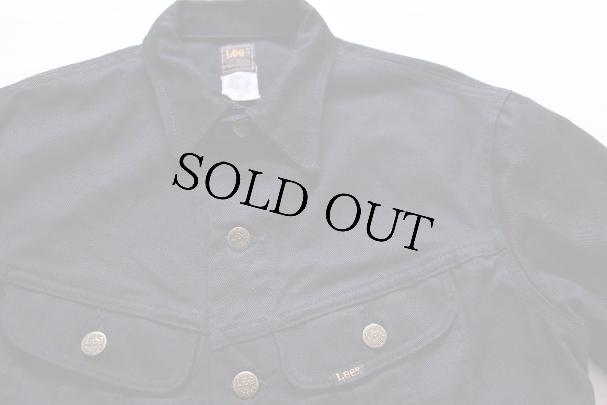 画像3: 80s USA製 Leeリー 564 コットンツイルジャケット 黒 20 (3)