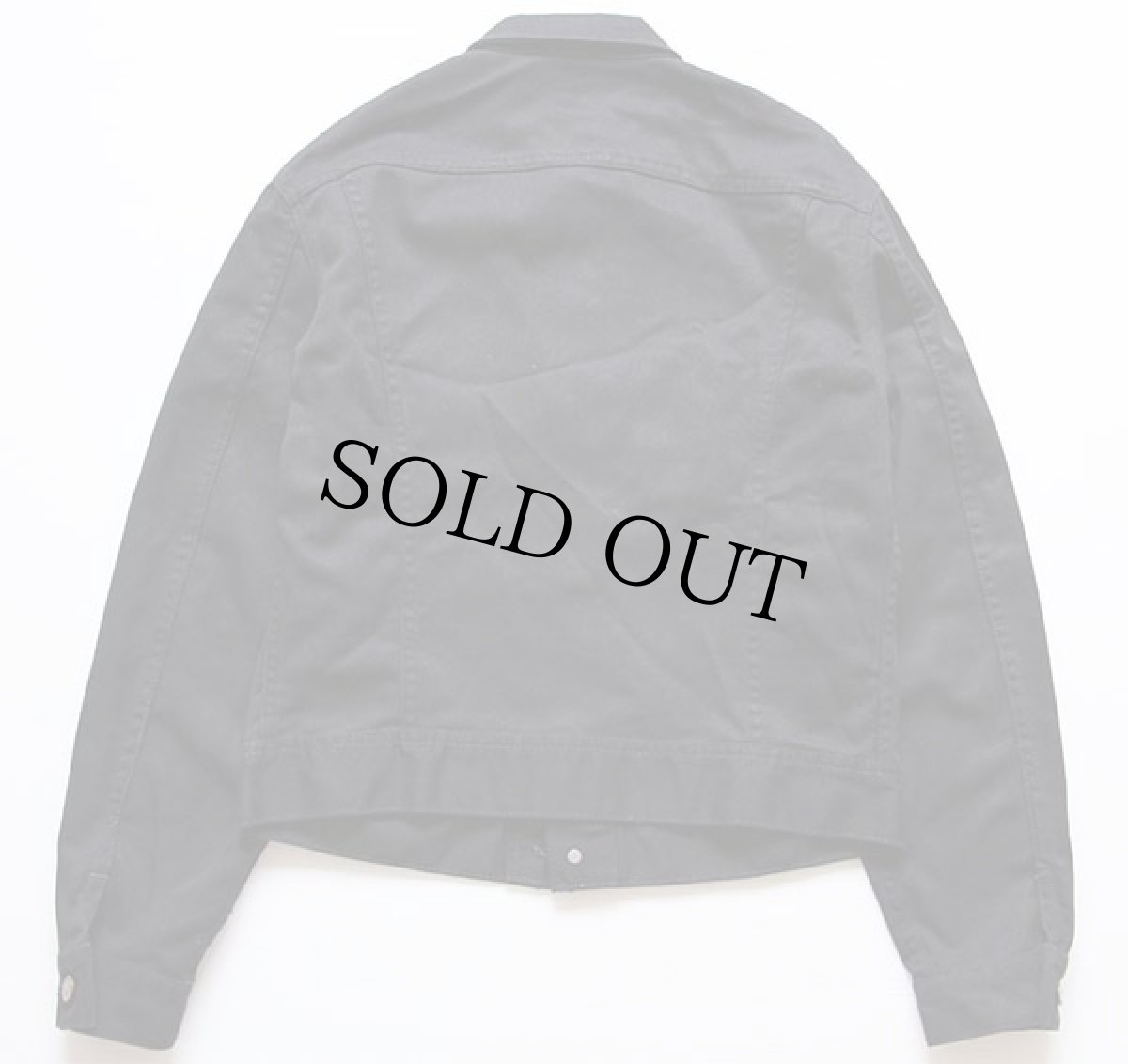 画像2: 80s USA製 Leeリー 564 コットンツイルジャケット 黒 20 (2)