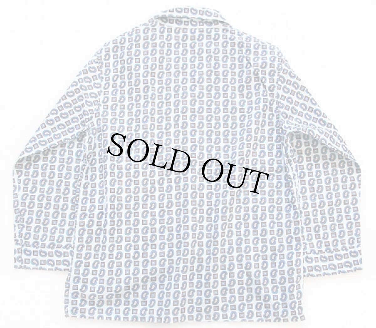 画像2: 60s MONTGOMERY WARD BRENT 総柄 コットン パジャマシャツ M (2)