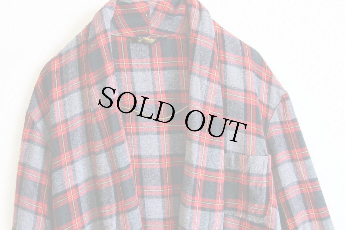 画像3: 60s Bonanza by Milliken チェック レーヨン ガウン (3)