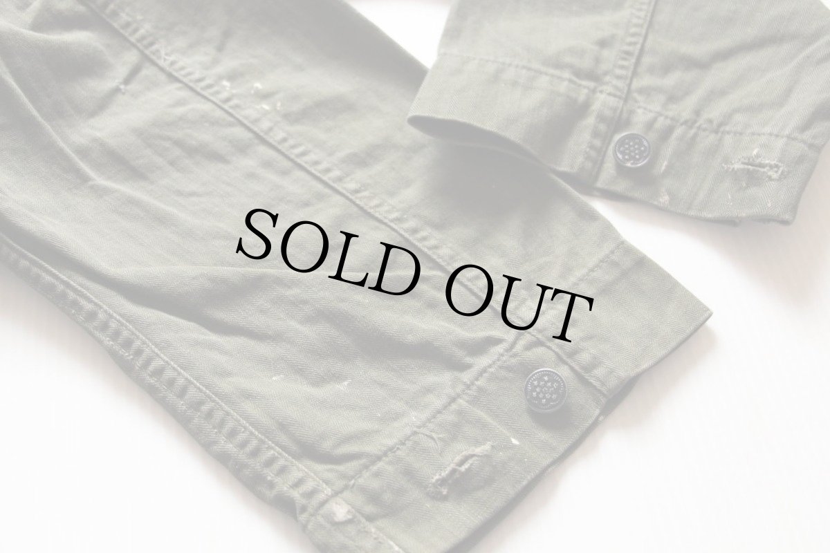 画像6: 40s 米軍 U.S.ARMY M-43 HBT ヘリンボーンツイル ジャケット (6)