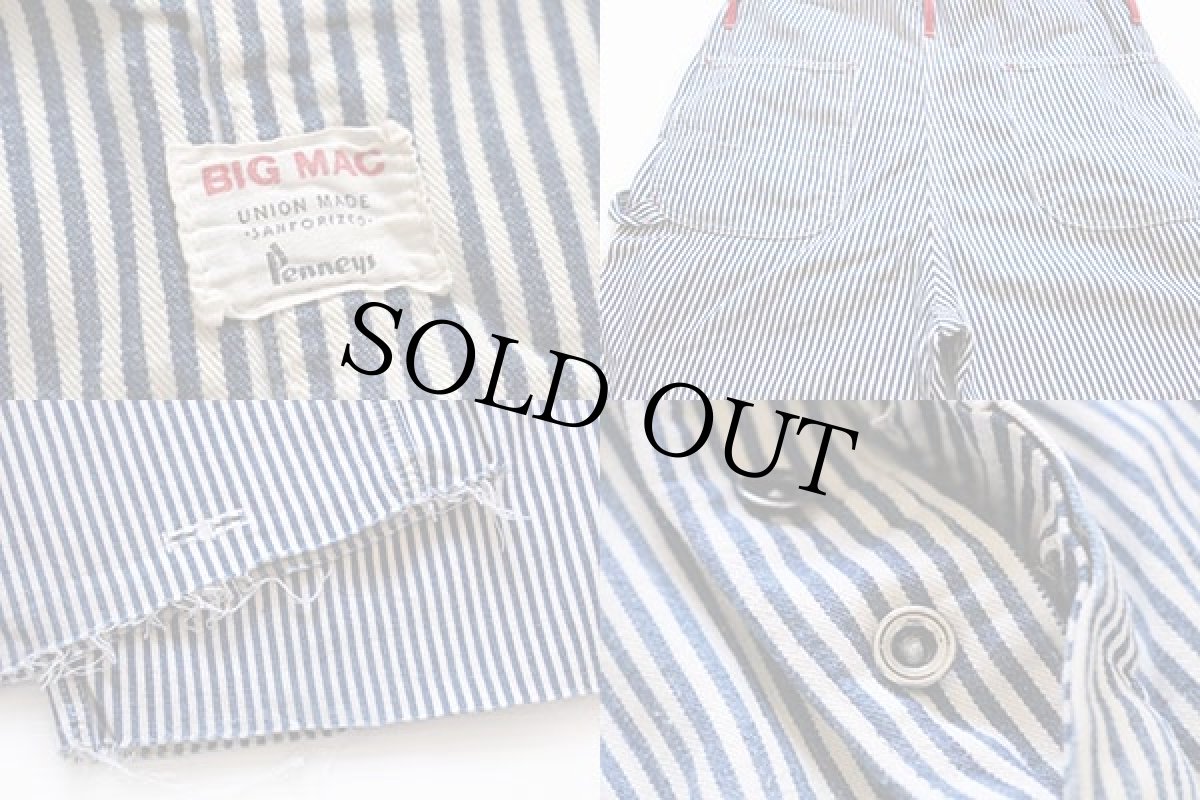 画像6: 60s Penneys BIGMACビッグマック リメイク ヒッコリー ストライプ ペインターパンツ (6)