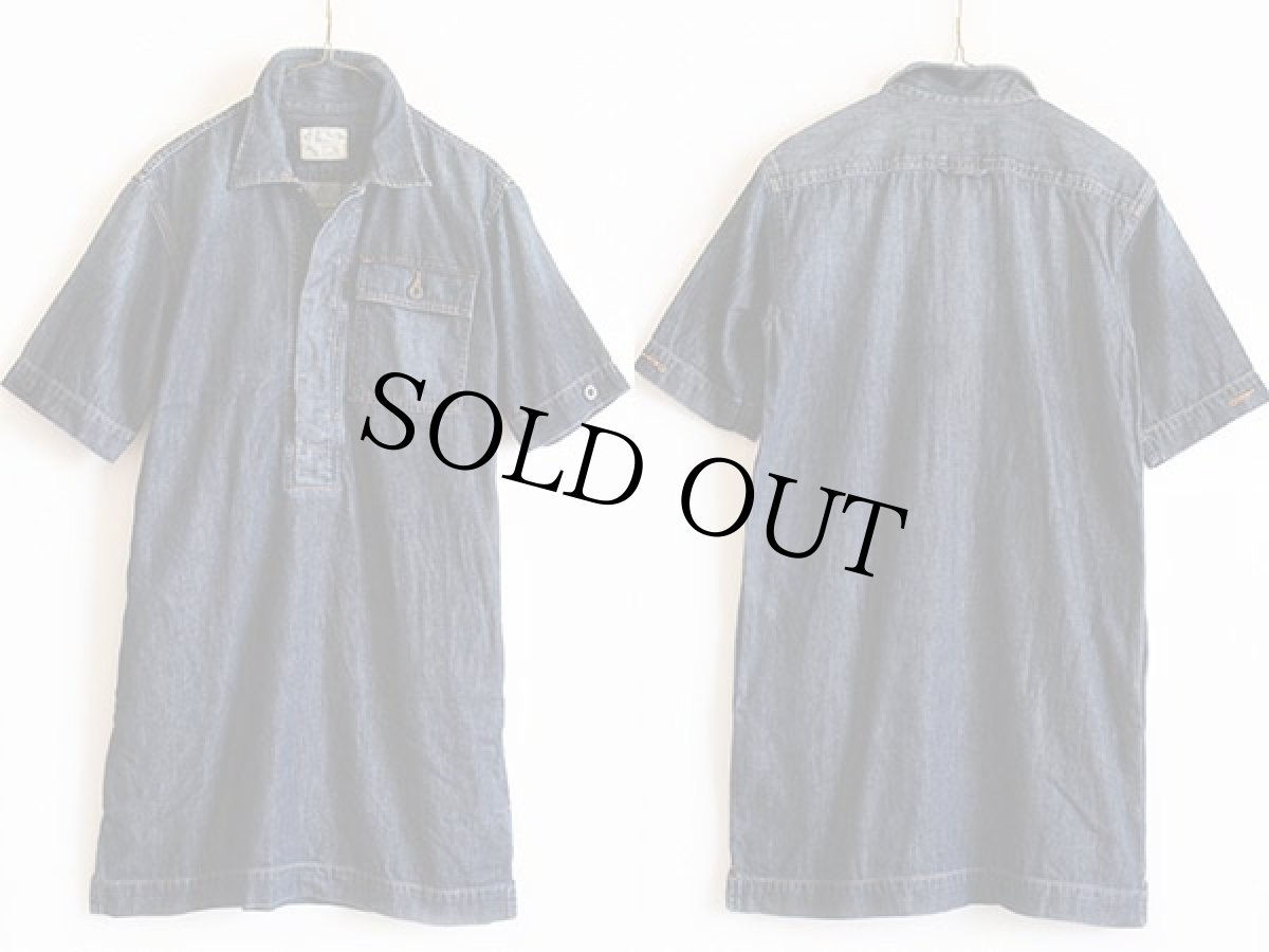 画像2: ポロ ラルフローレン 半袖 デニム シャツワンピース S (2)