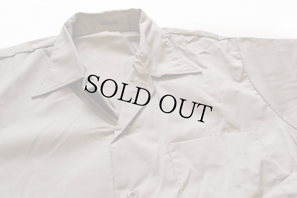 画像3: デッドストック★80s プリズナーシャツ カーキ M (3)