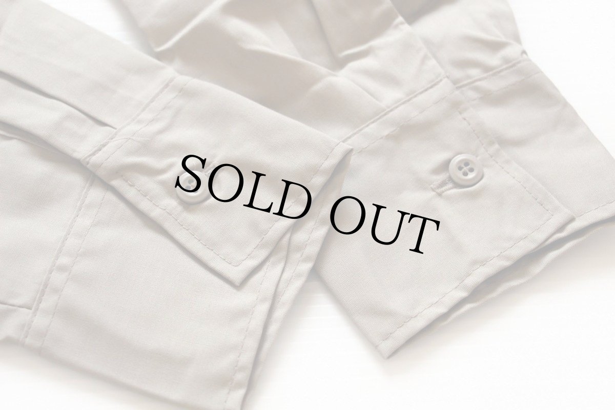 画像5: デッドストック★80s プリズナーシャツ カーキ M (5)