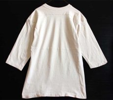 画像2: 70s USA製 Championチャンピオン WESTERN STATE フットボールTシャツ 白 M (2)