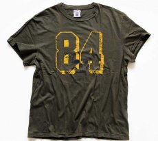 画像2: カナダ製 JIMMY'Zジミーズ 84 スカル コットンTシャツ オリーブ L (2)