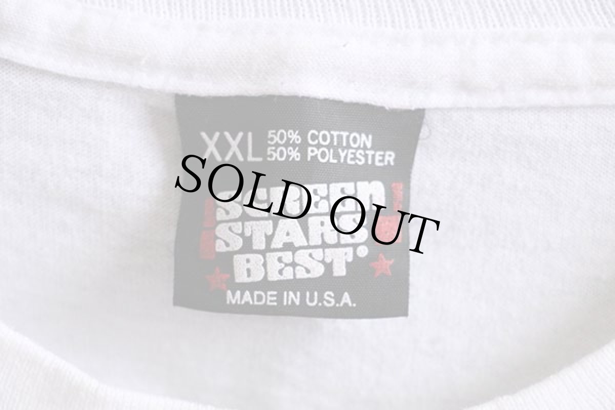 画像4: 90s USA製 動物プリント Tシャツ 白 XXL (4)