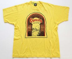 画像2: 90s USA製 KAHLUAカルーア 両面プリント Tシャツ 黄色 XL (2)
