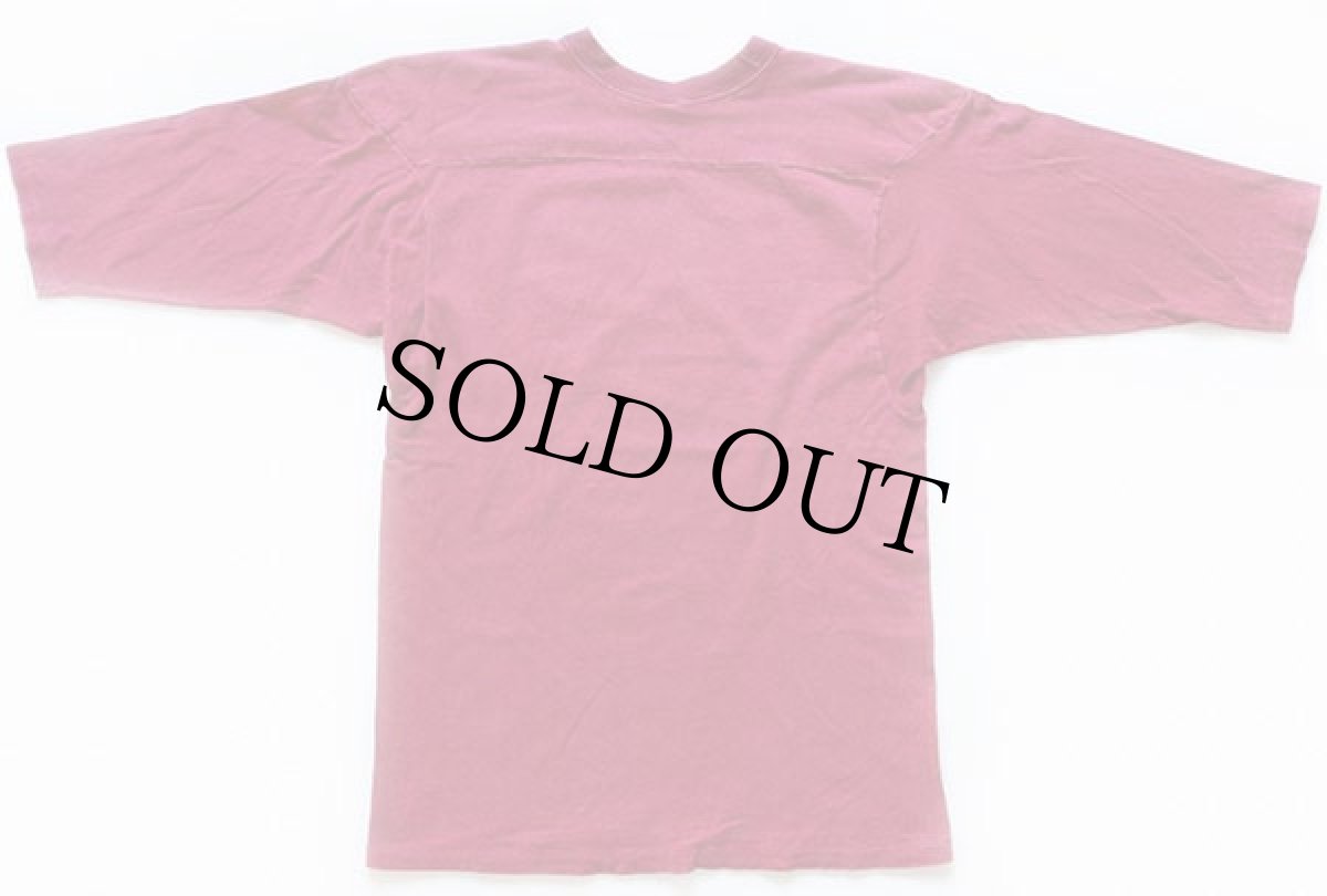 画像2: 80s USA製 Championチャンピオン HARVARD コットン フットボールTシャツ ワインレッド L (2)