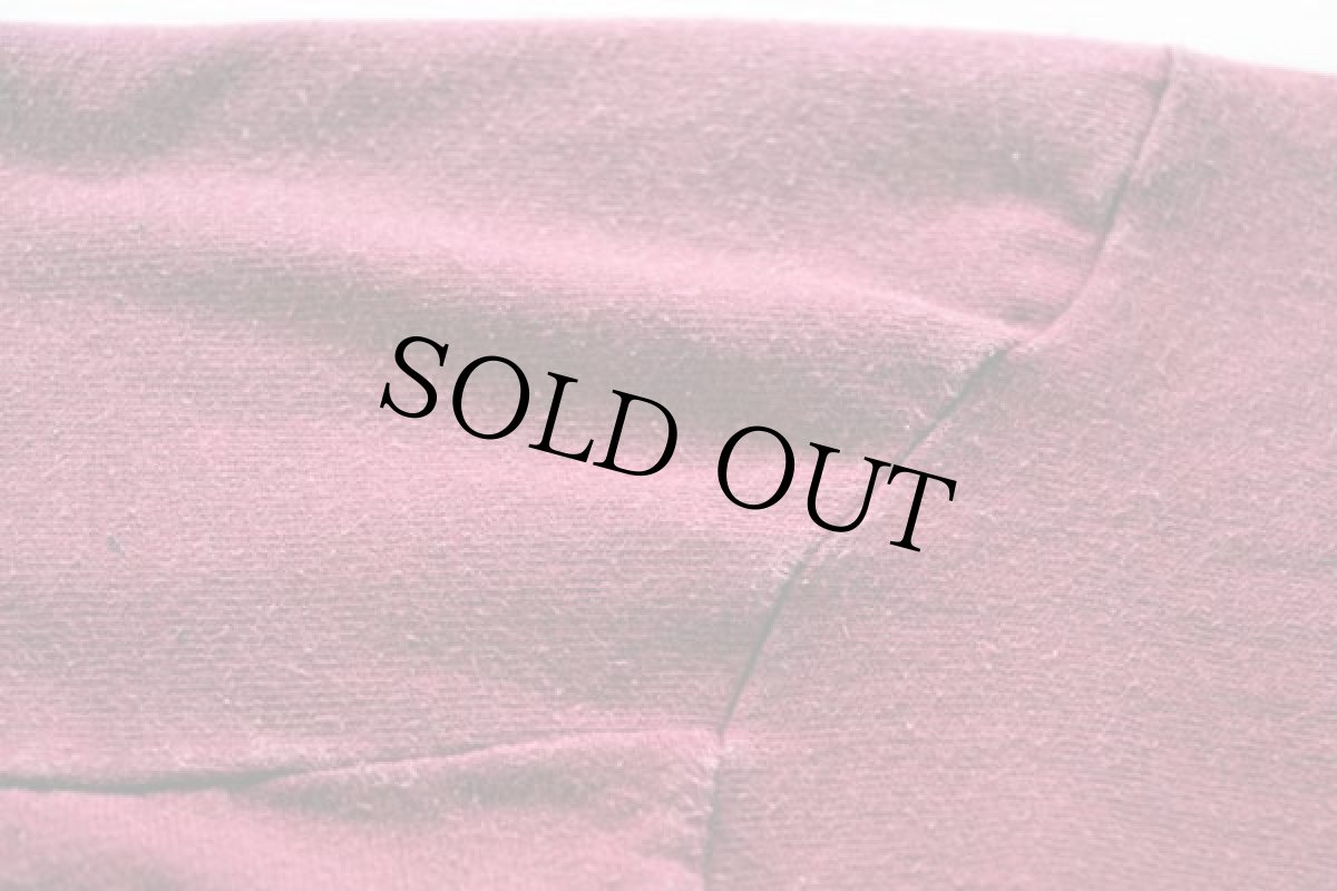 画像6: 80s USA製 Championチャンピオン HARVARD コットン フットボールTシャツ ワインレッド L (6)