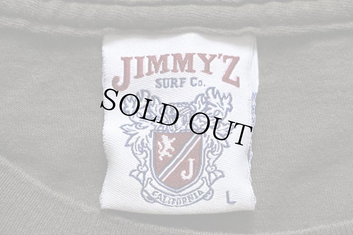 画像3: カナダ製 JIMMY'Zジミーズ 84 スカル コットンTシャツ オリーブ L (3)