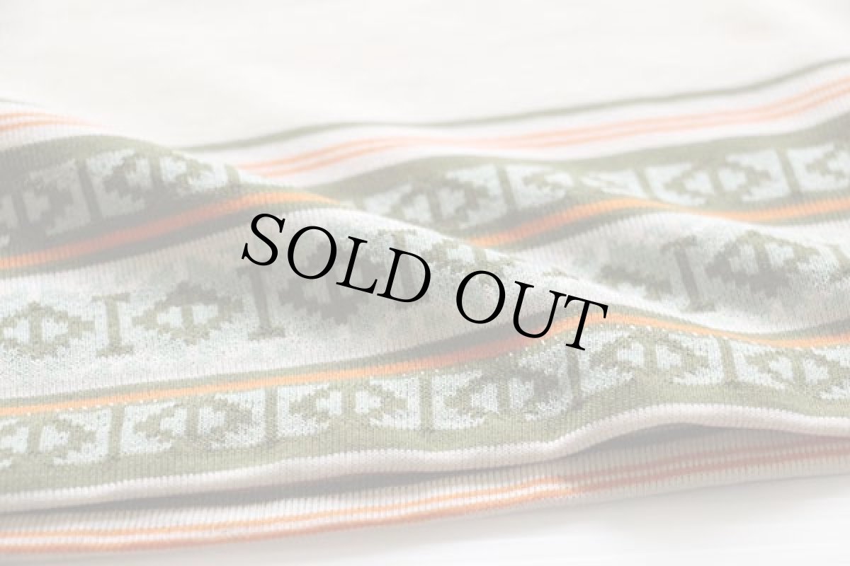 画像4: 70s USA製 Jantzen ジャガード Tシャツ M (4)