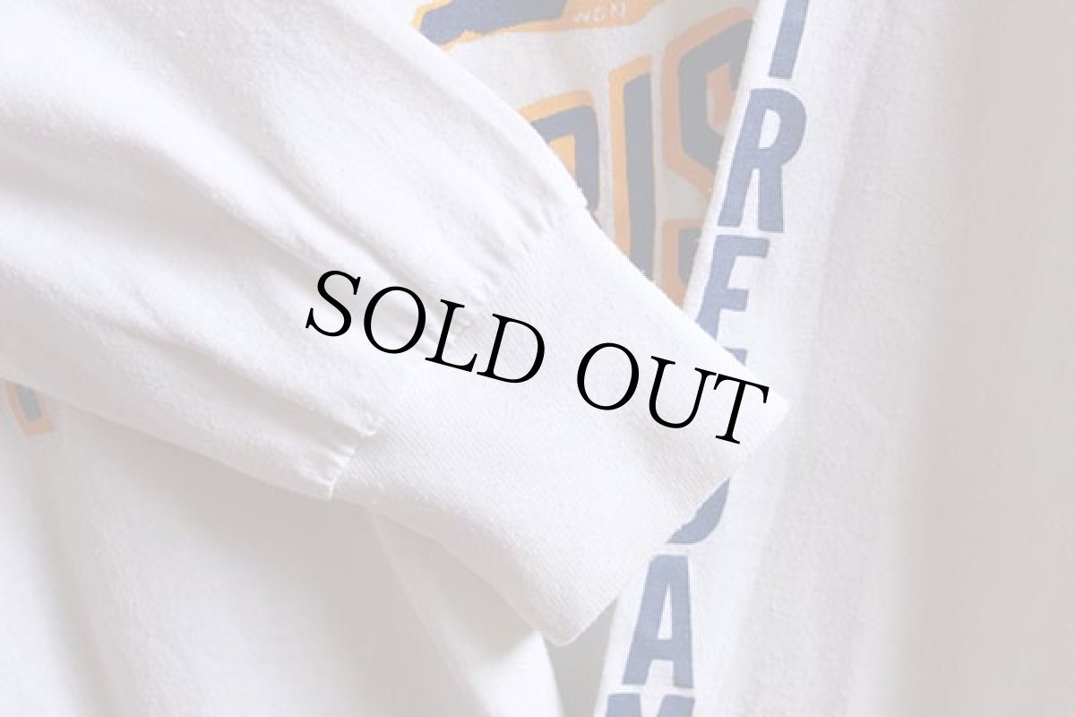 画像5: 80s USA製 NOTRE DAME FIGHTIN' IRISH 長袖Tシャツ 白 L (5)