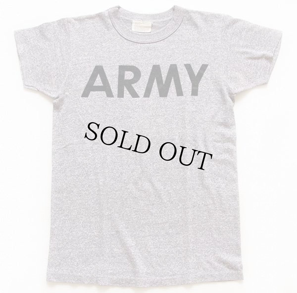 画像2: 80s 米軍 CHAMPIONチャンピオン ARMY PFU Tシャツ 杢グレー XS (2)