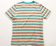 画像3: 70s UNKNOWN マルチボーダー コットンTシャツ パステルカラー (3)