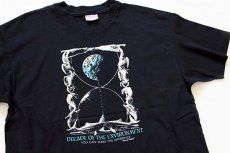画像1: 90s USA製 Hanes DECADE OF THE ENVIRONMENT コットンTシャツ 黒 XL (1)