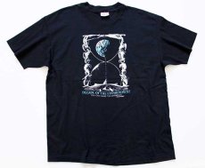 画像2: 90s USA製 Hanes DECADE OF THE ENVIRONMENT コットンTシャツ 黒 XL (2)