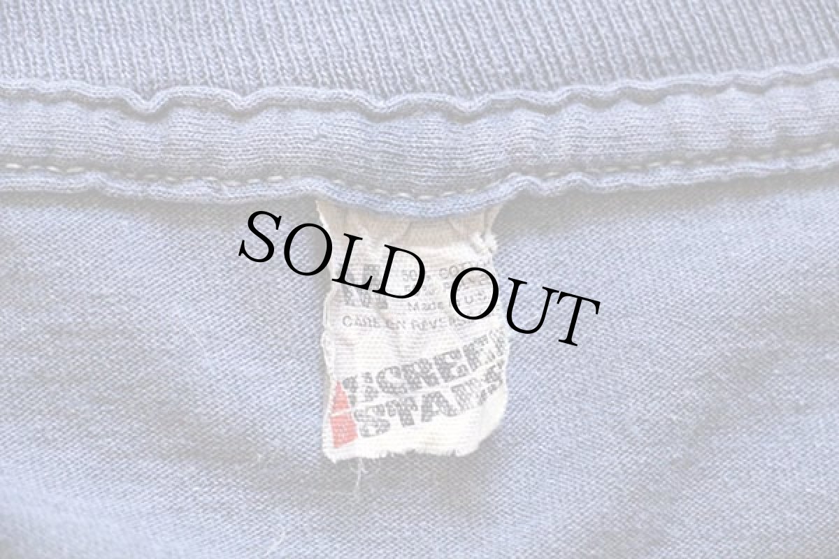 画像4: 80s USA製 サンダーボルト Tシャツ ブルーグレー フェード M (4)