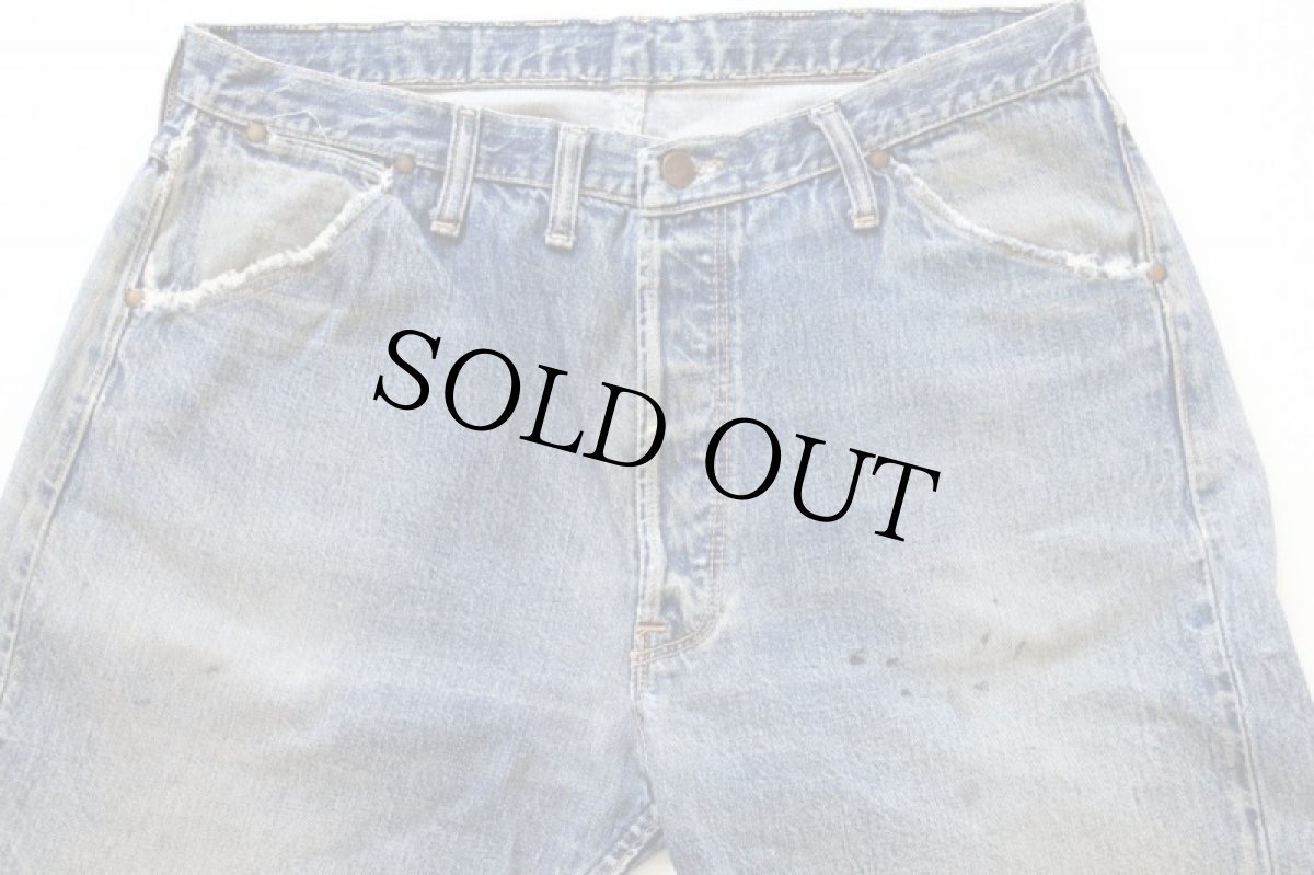 画像2: 60s USA製 BLUE BELL Wranglerラングラー 10MW 耳付き デニムパンツ (2)