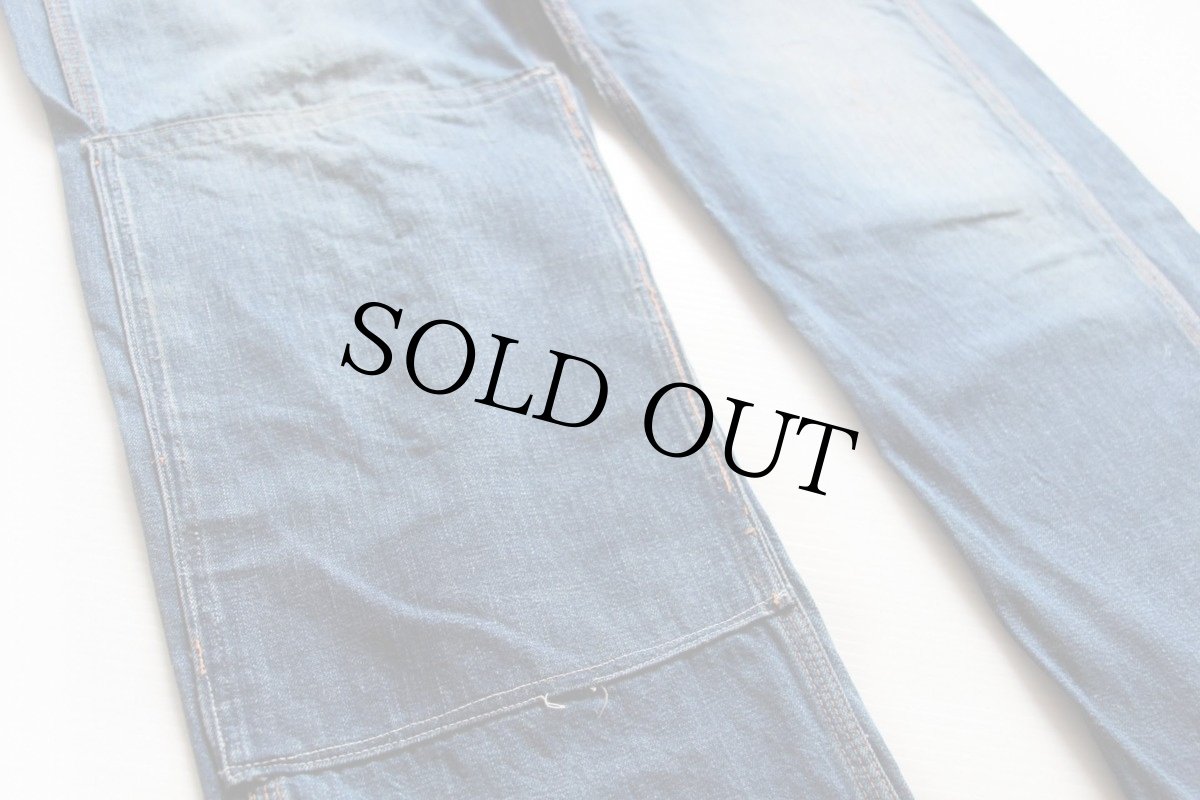 画像5: 50s BIGMACビッグマック インディゴ デニム ペインターパンツ w26 (5)