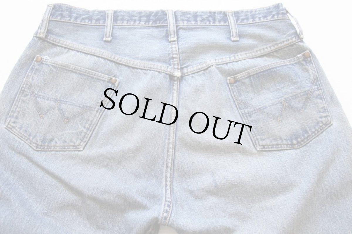 画像3: 60s USA製 BLUE BELL Wranglerラングラー 10MW 耳付き デニムパンツ (3)