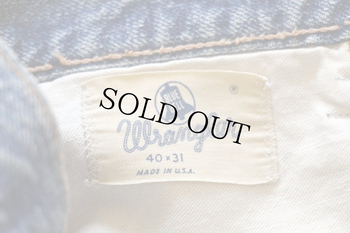 画像4: 60s USA製 BLUE BELL Wranglerラングラー 10MW 耳付き デニムパンツ (4)