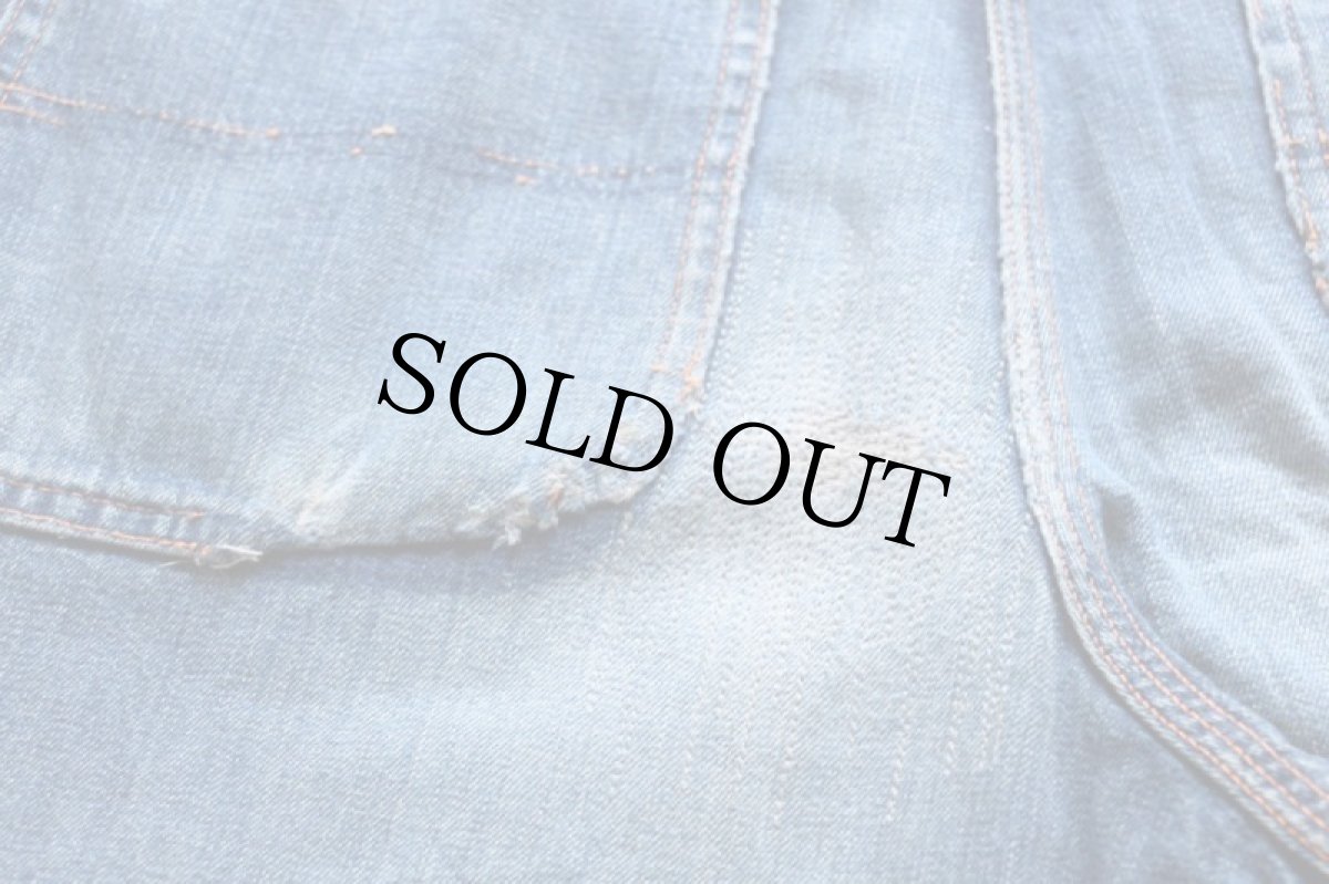 画像7: 50s BIGMACビッグマック インディゴ デニム ペインターパンツ w26 (7)