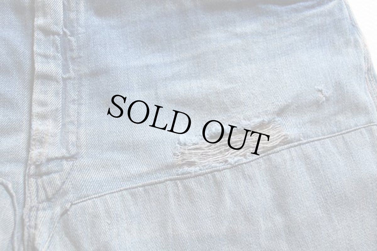 画像9: 70s JCPenney BIGMACビッグマック デニム ペインターパンツ ボロ W37 (9)