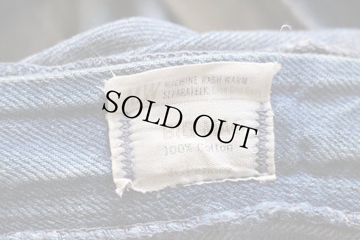 画像4: 70s JCPenney BIGMACビッグマック デニム ペインターパンツ ボロ W37 (4)